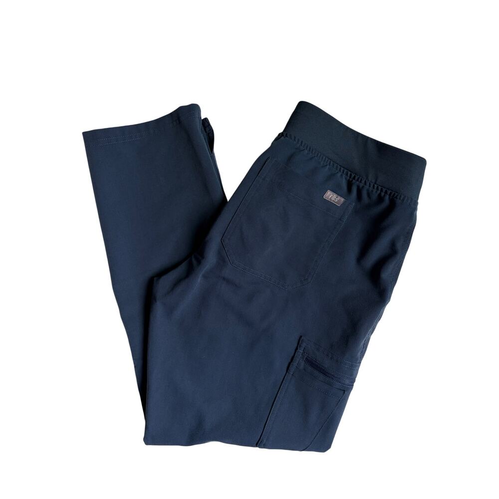 FIGS Women's Yola Slim Scrub Pants (Blue) - Medium Petite
